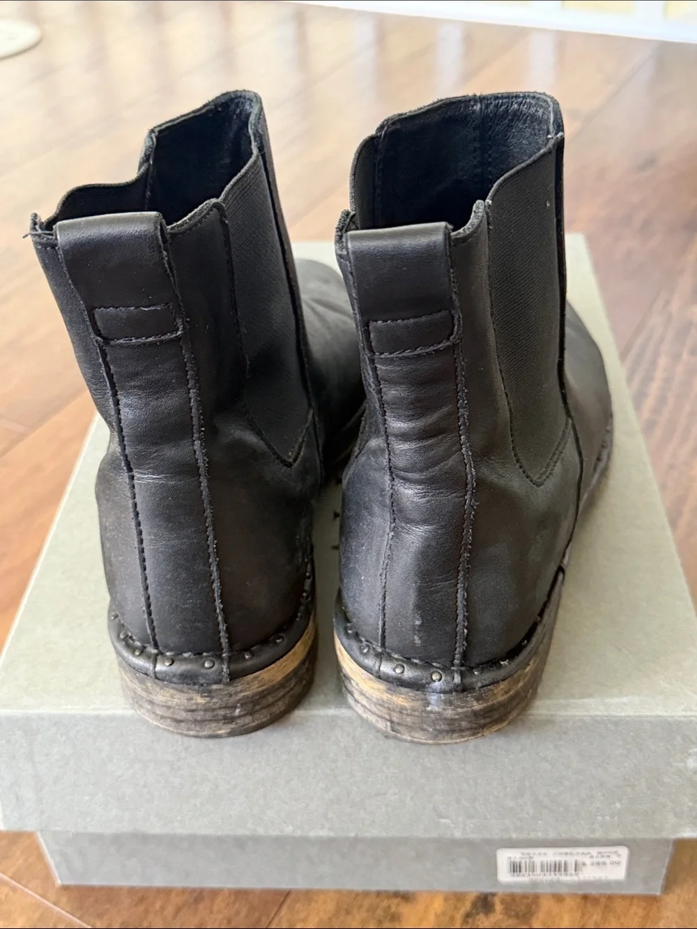 AllSaints Black Leather Chelsea Boots
